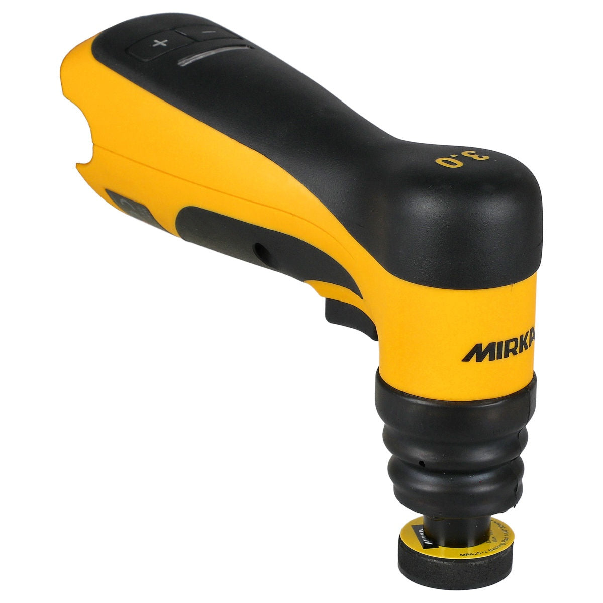 Mirka AOS130-B cordless angled orbital sander with 1.25-in. pad