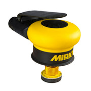 Mirka MROS 1.25-in. pneumatic orbital finish sander, front angle view