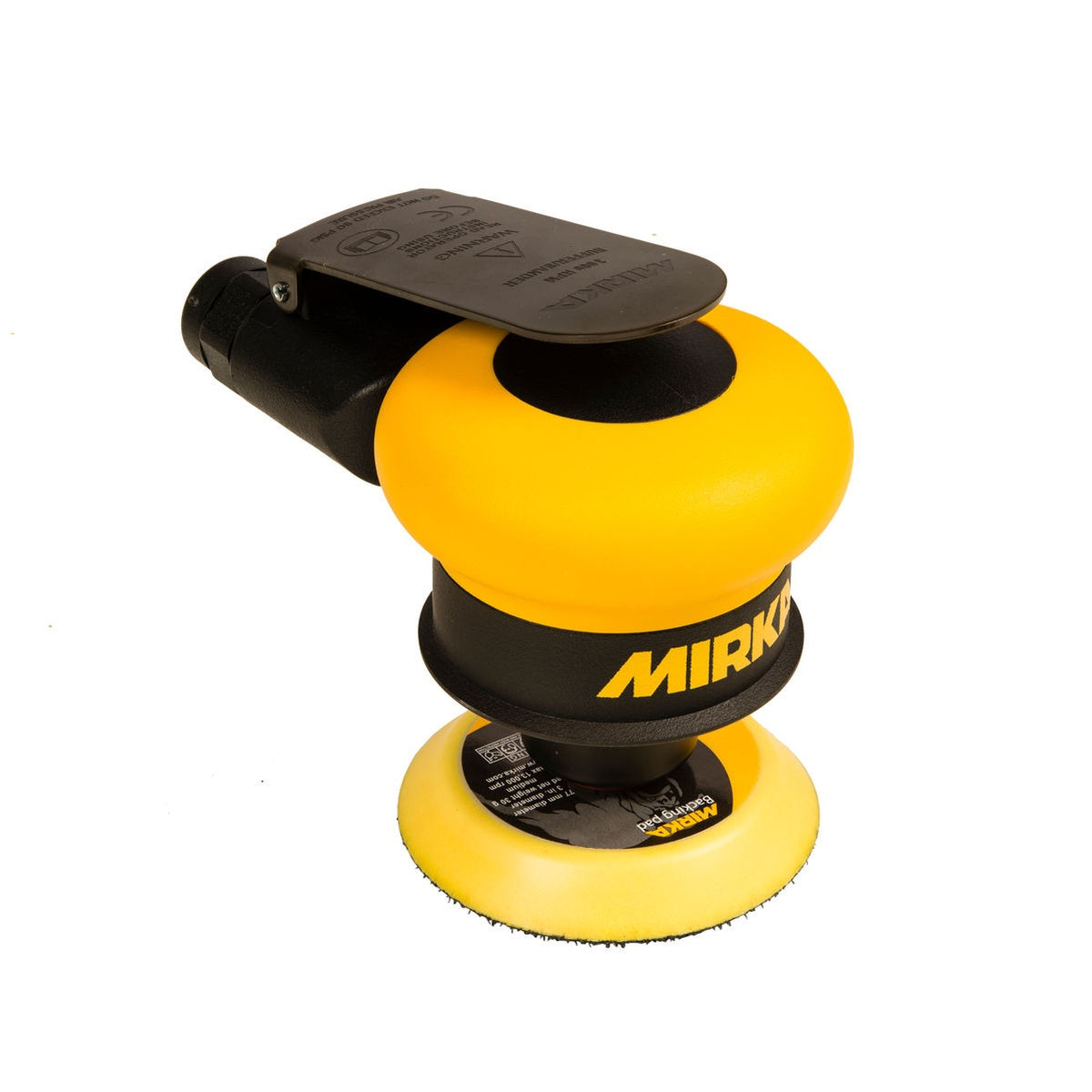 Mirka MR-30 3-in. pneumatic rotary polisher front angle view