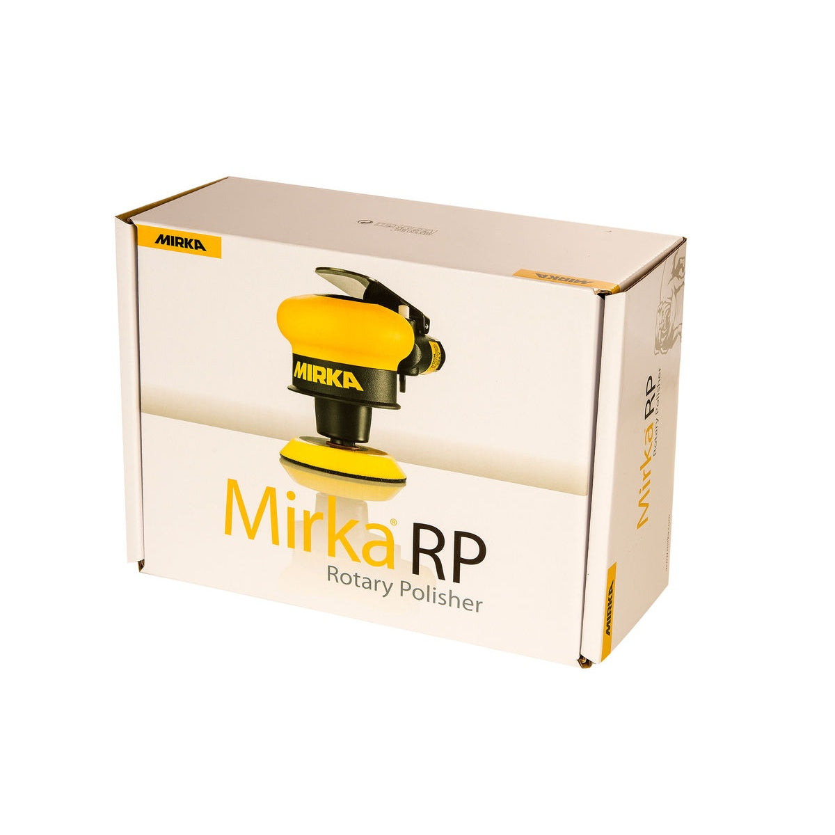 Mirka RP rotary polisher retail packaging box