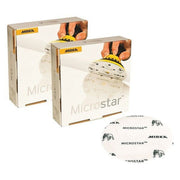 Mirka Microstar 5-in. P1200 film-backed grip sanding discs, 50-pack box