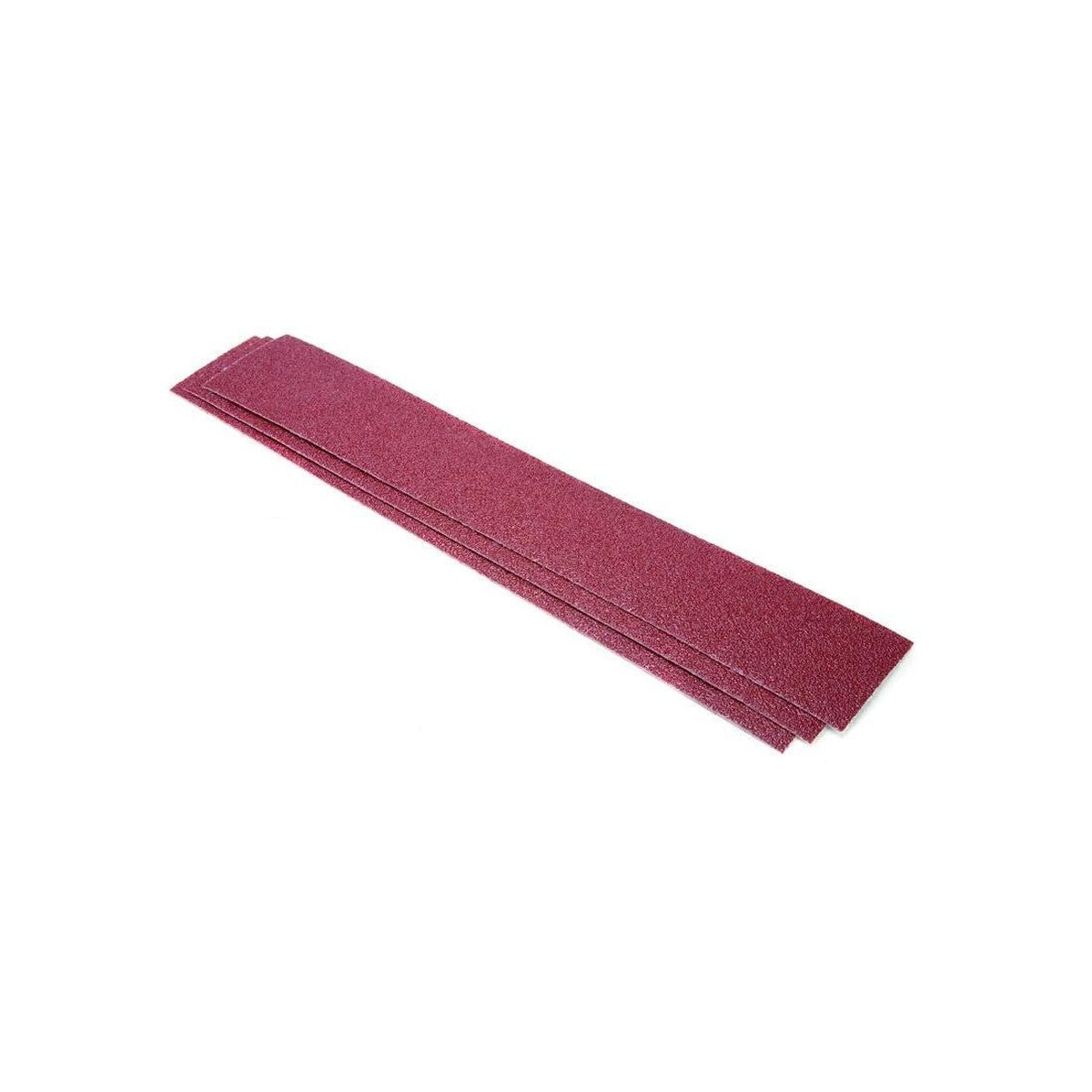 Stack of Mirka aluminum oxide grip file sanding sheets for coarse sanding