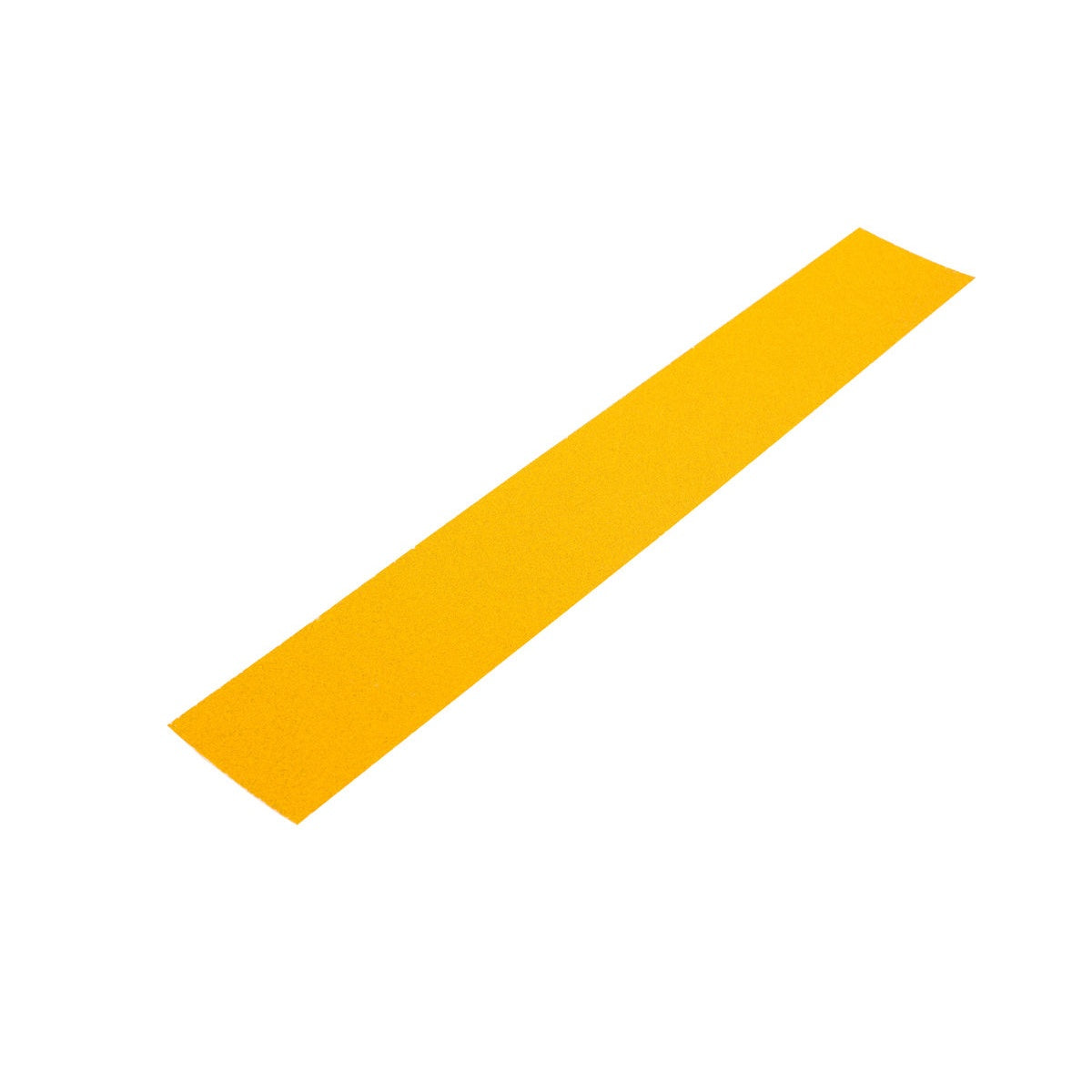 Angled view of Mirka Gold grip sanding sheet in gold color