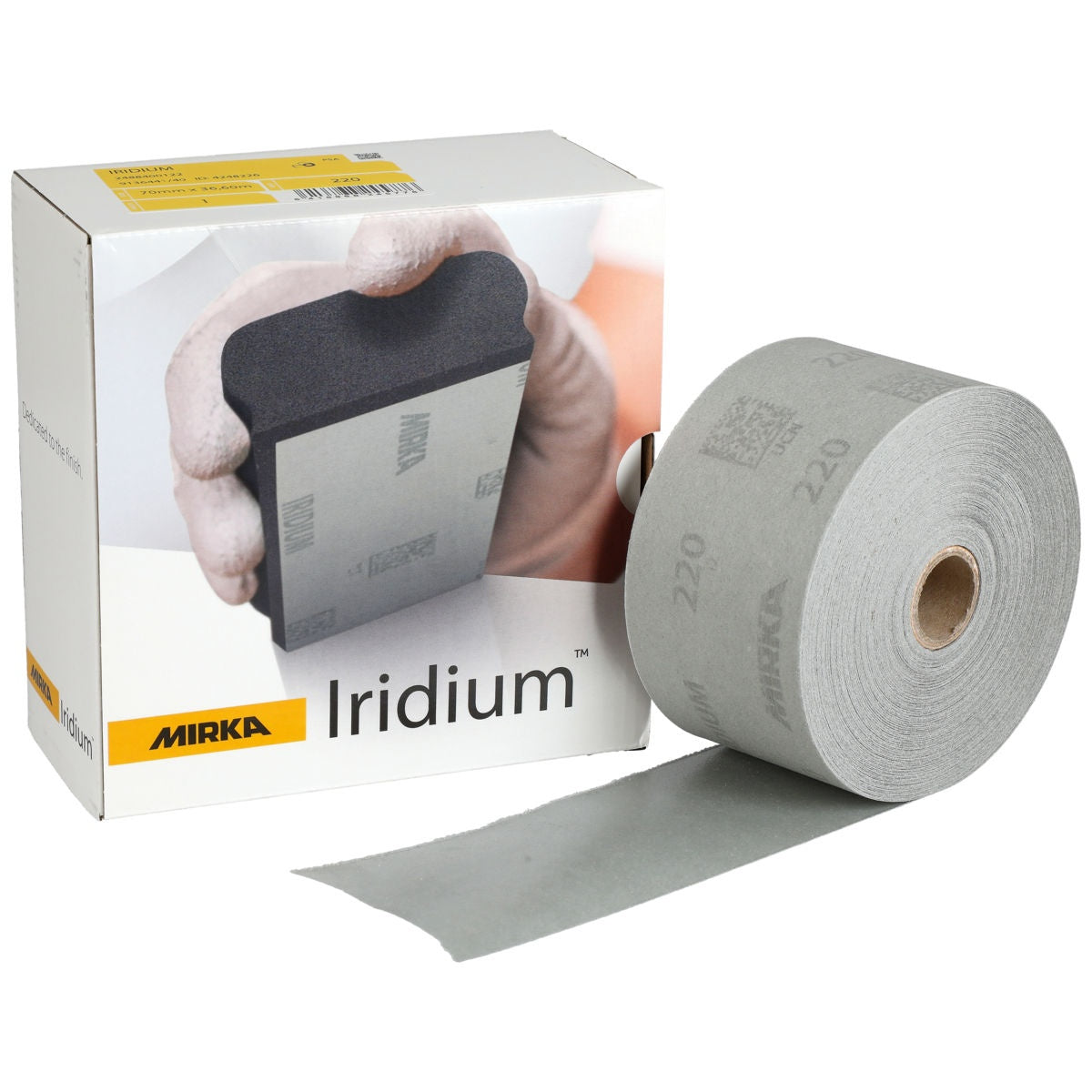 Mirka Iridium abrasive roll with retail box