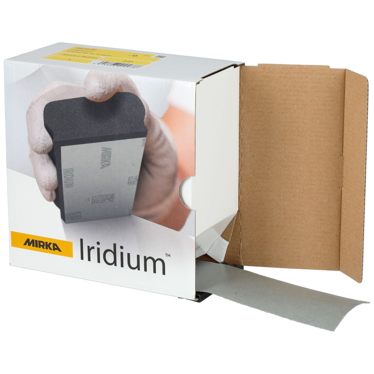 Mirka Iridium sanding roll dispenser box open