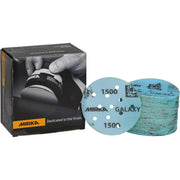 Mirka Galaxy 3-in. 1500 grit hook and loop sanding discs 50-pack with box