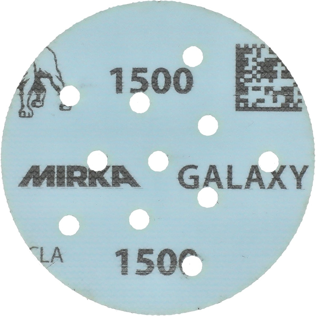 Single Mirka Galaxy 3-in. 1500 grit sanding disc front view
