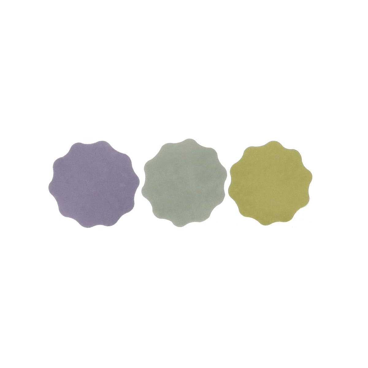 Mirka Iridium SR rosette grip finishing abrasives in assorted colors