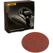 Mirka 8-in. P80 coarse cut PSA sanding disc pack with product box