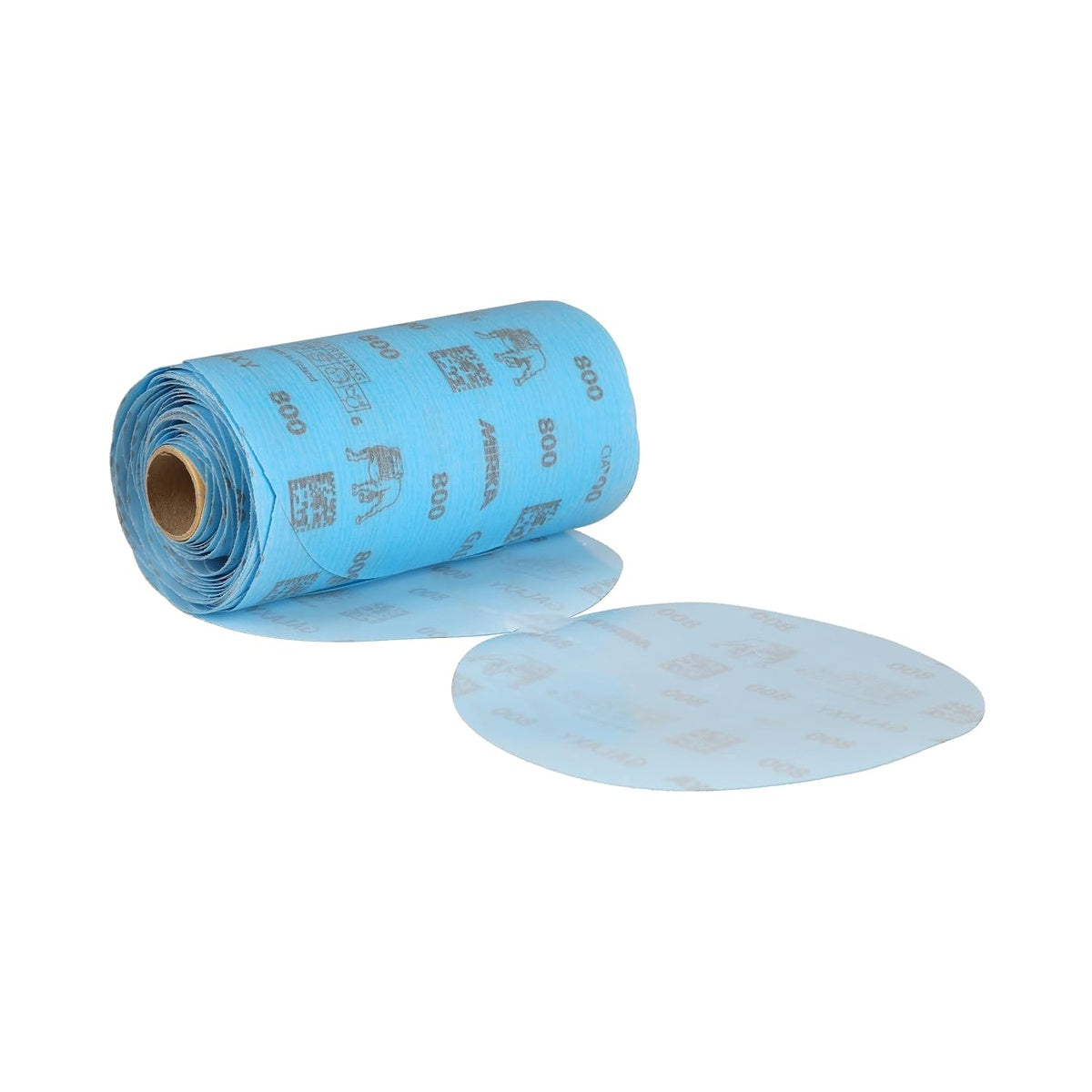 Mirka Galaxy 800 grit 6-in. PSA sanding disc roll with loose disc