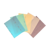 Mirka Novastar Flex hand sanding sheets in assorted grit colors