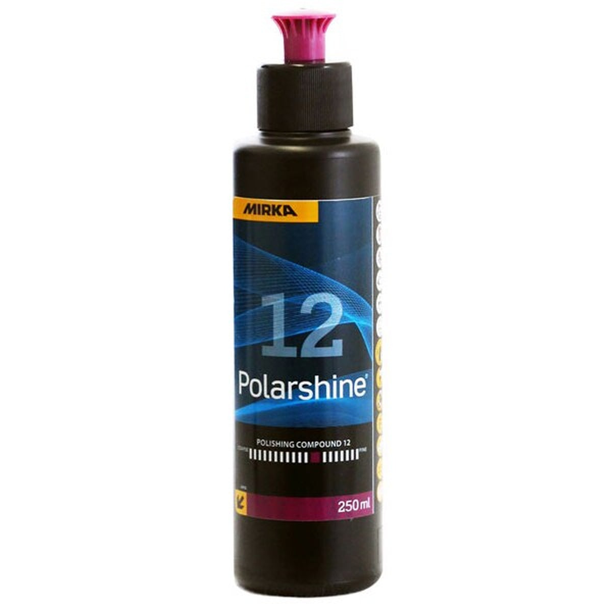 Mirka Polarshine 12 polishing compound bottle