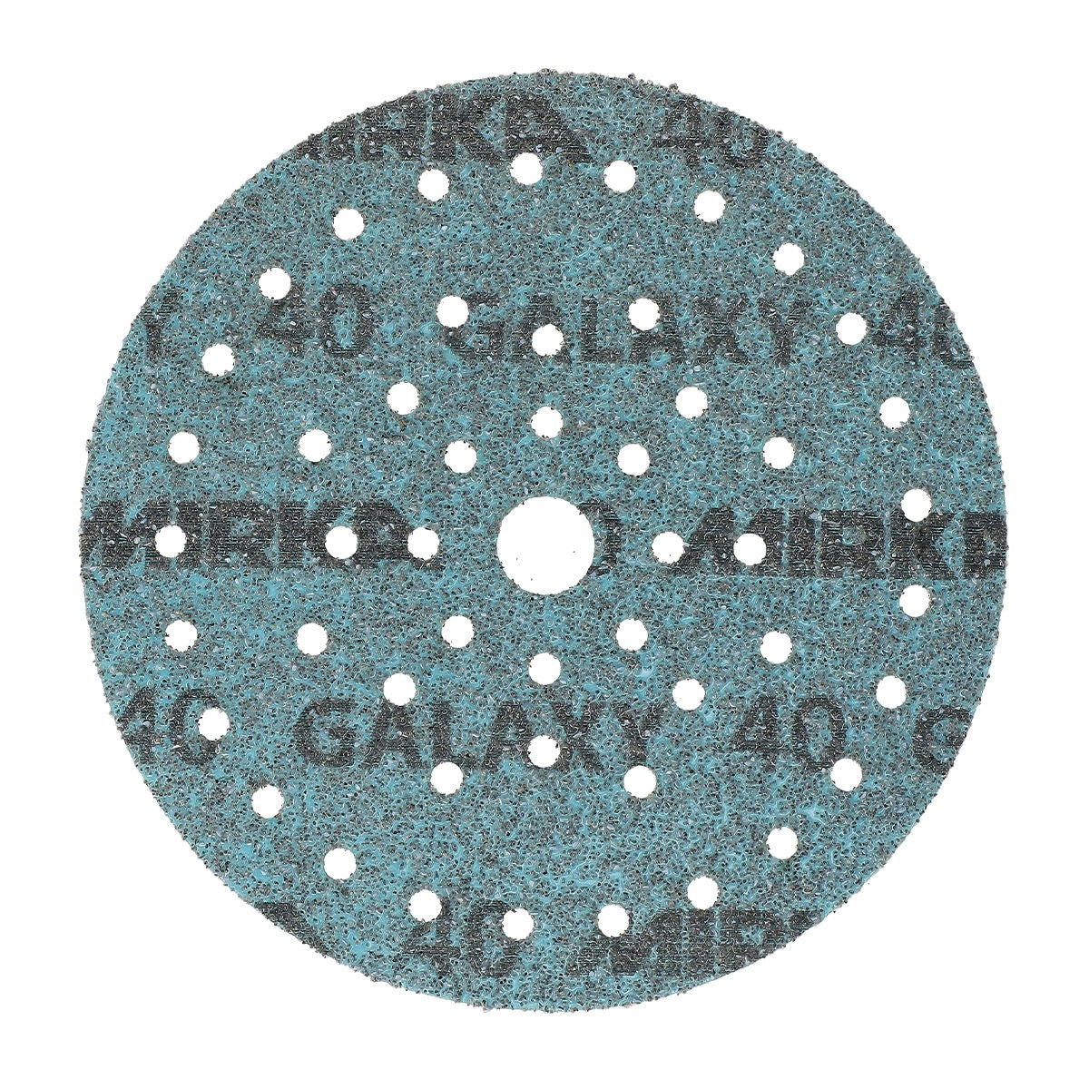 Mirka Galaxy 6-in. 40 grit Multifit ceramic sanding disc front view