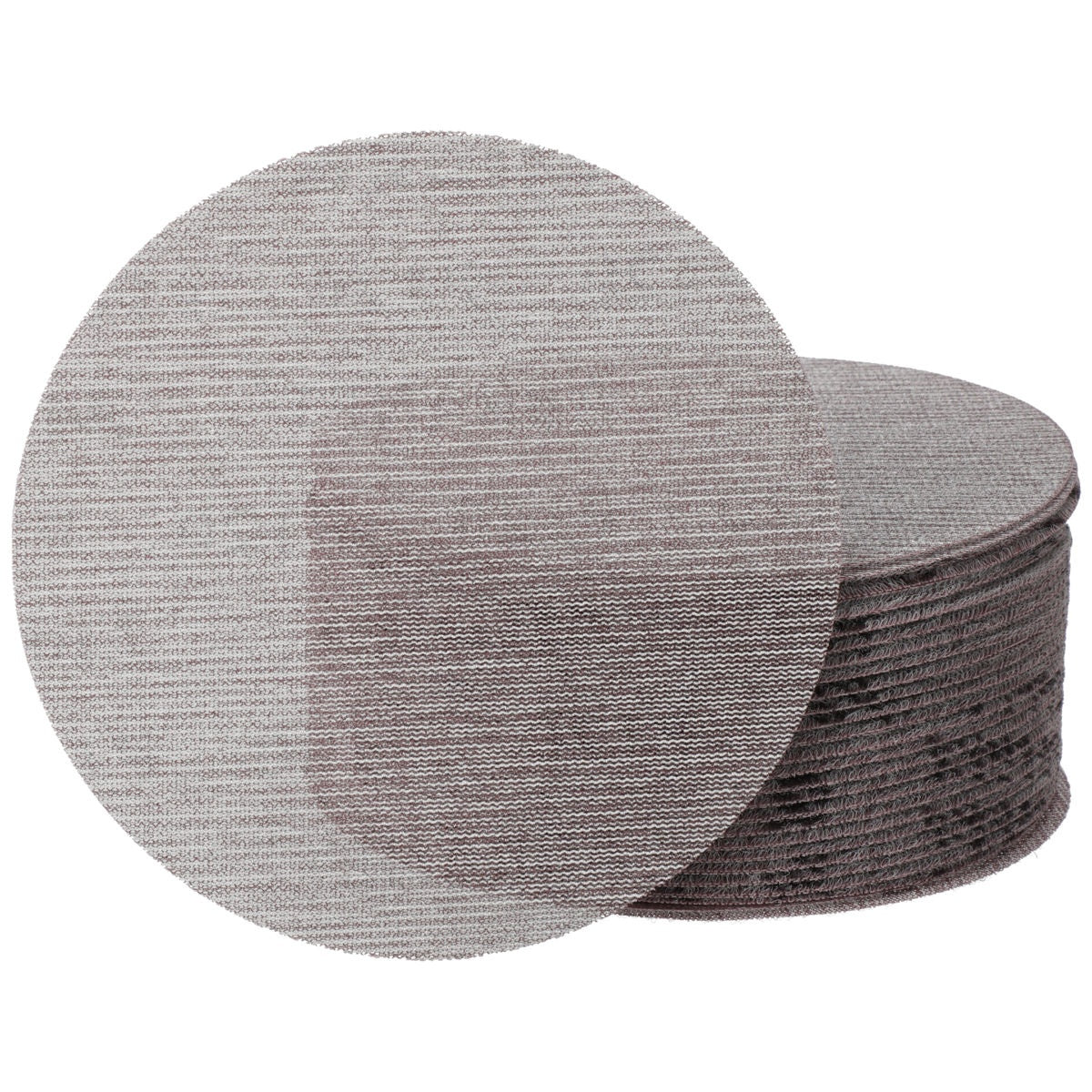 Mirka Abranet 7-in. P80 grip net sanding discs stacked