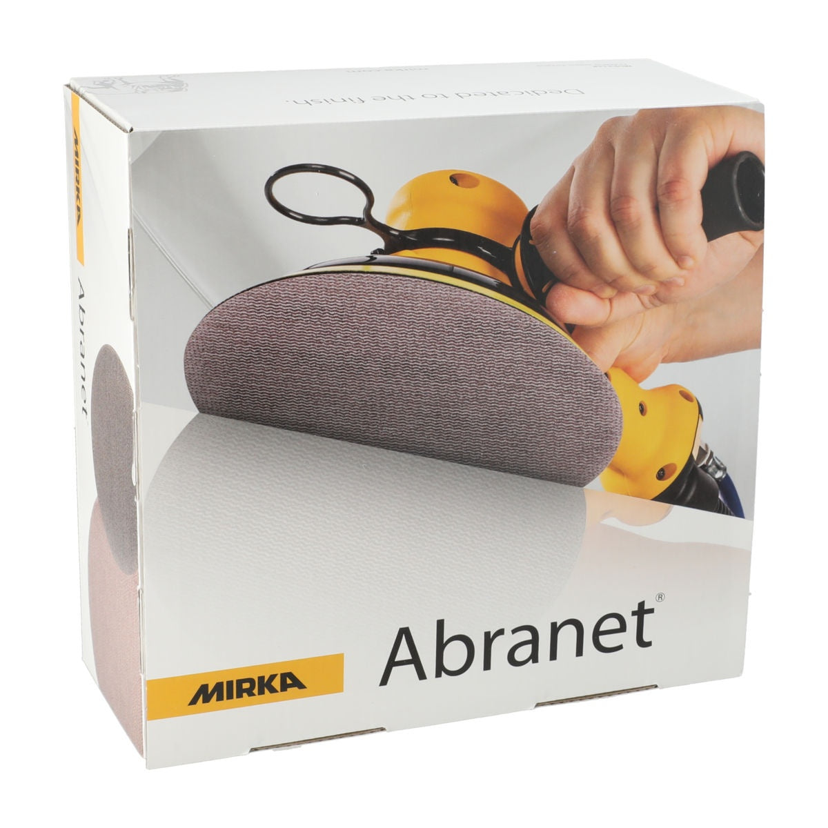 Mirka Abranet product box for 7-in. grip net sanding discs