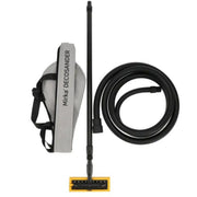 Mirka DecoSander pole sander kit with carry bag, telescopic pole, hose, and rectangular sanding head