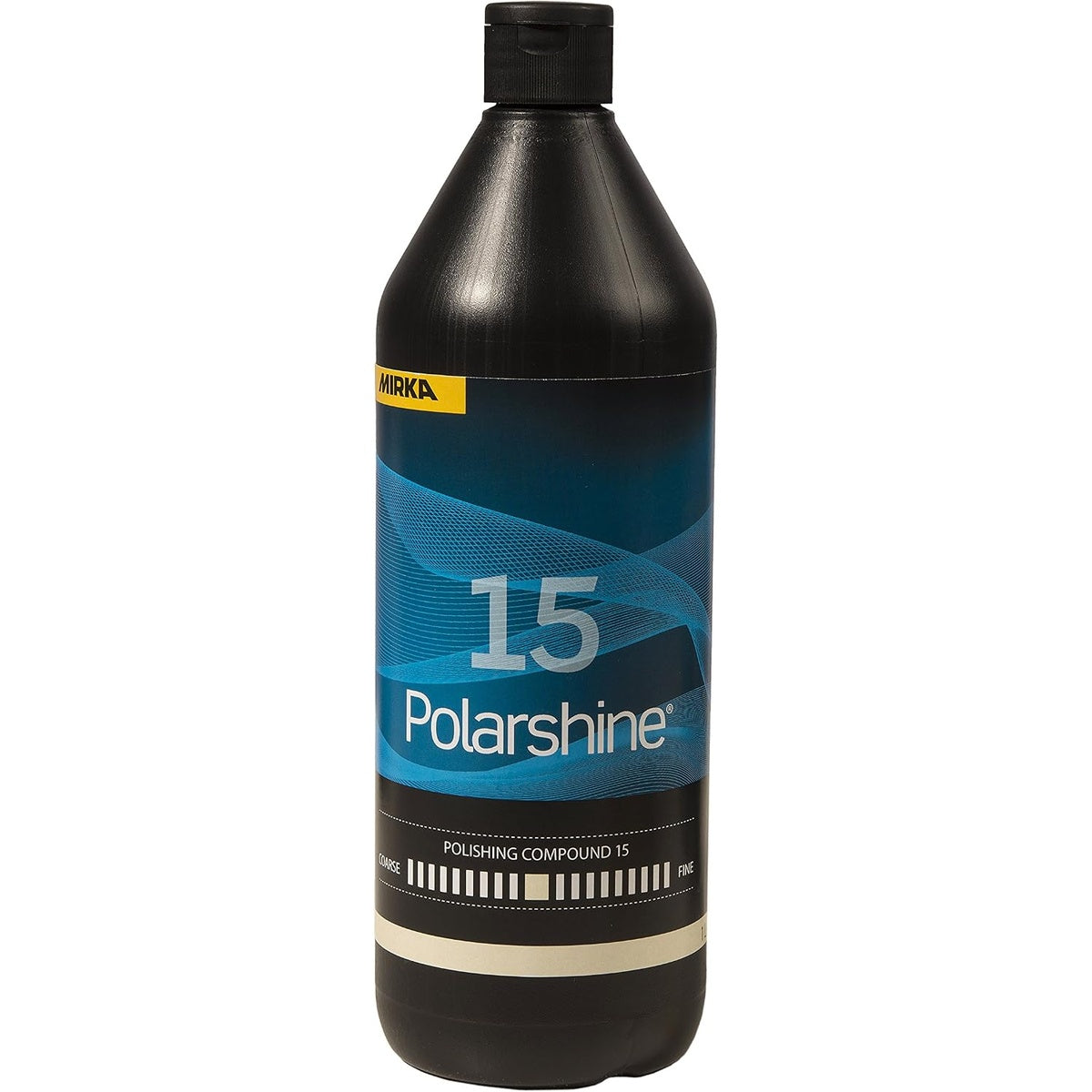 Mirka Polarshine 15 polishing compound bottle front view