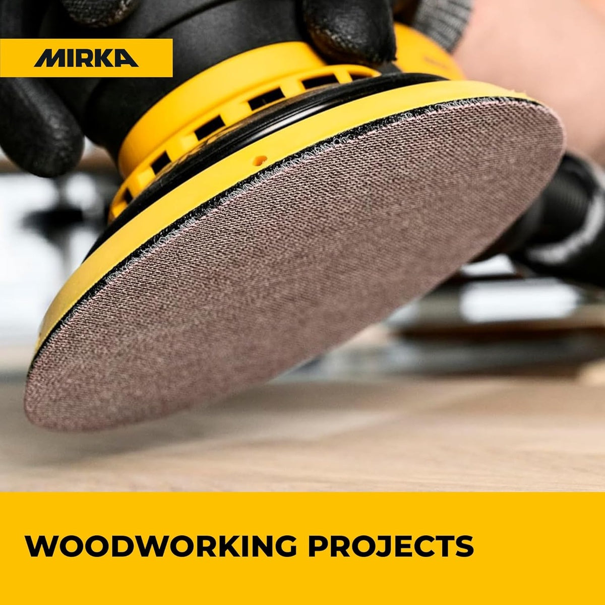 Mirka Abranet 6-in. 180 Grit Hook and Loop Mesh Sanding Discs, 50-Pack (9A-241-180)
