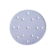 Mirka Q.Silver 6-in. P80 sanding disc with 15 holes and hook-and-loop backing
