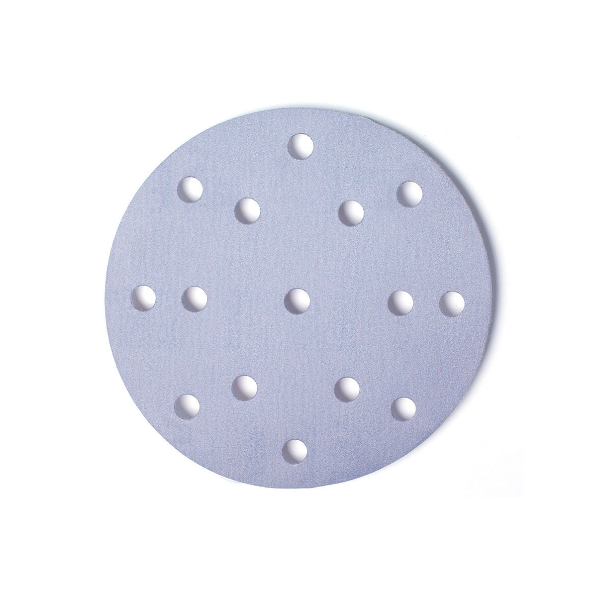 Mirka Q.Silver 6-in. P80 sanding disc with 15 holes and hook-and-loop backing