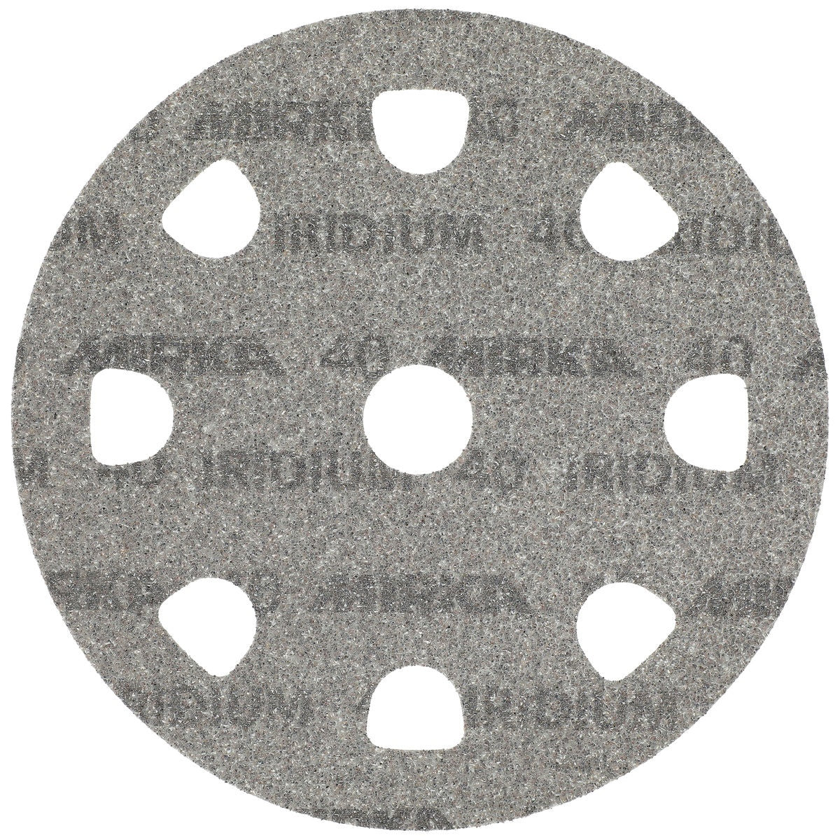 Mirka Iridium 9-in. Grip 9H Styro 40 grit sanding disc