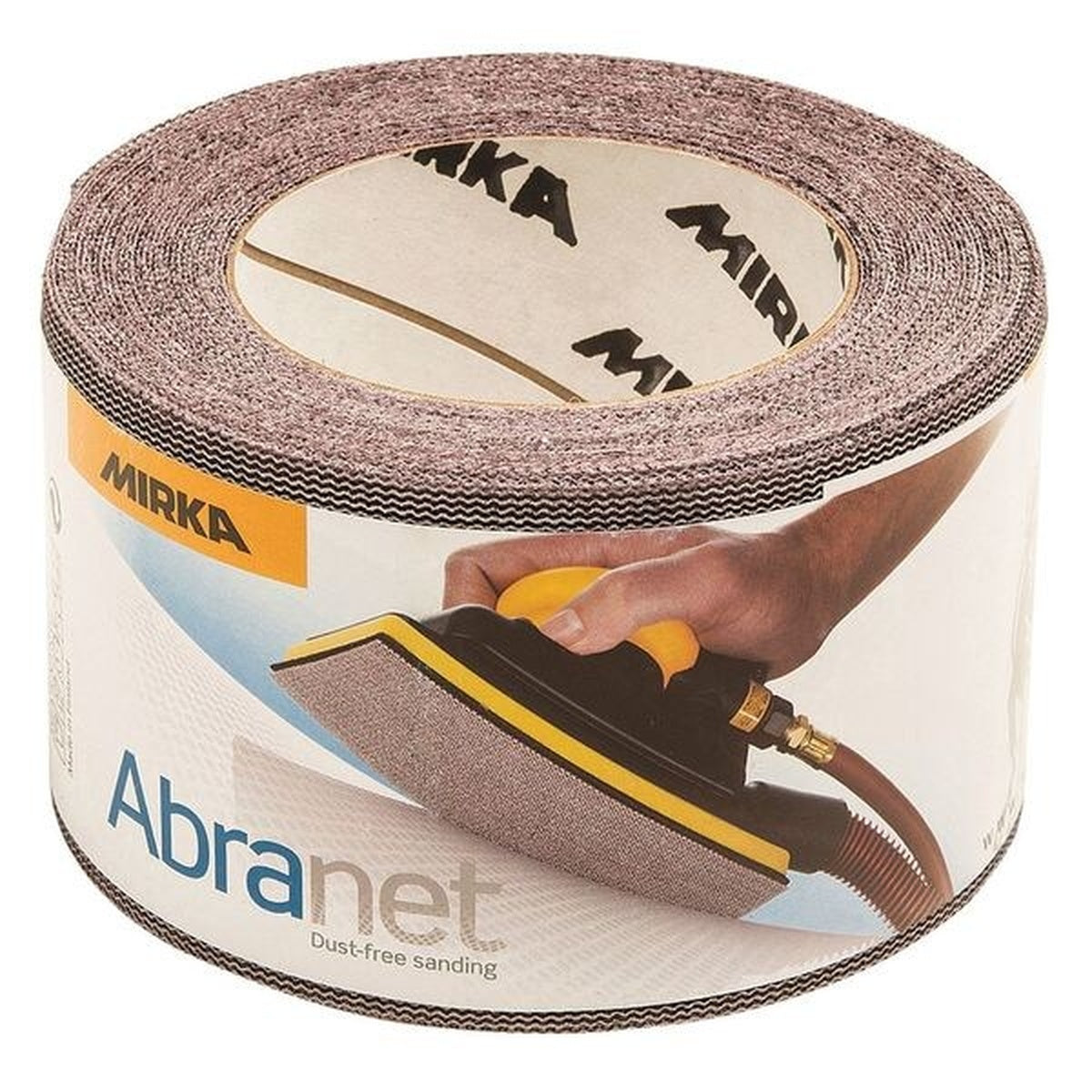 Mirka Abranet P320 mesh grip sanding roll, 4-1/2-in. x 82-ft.