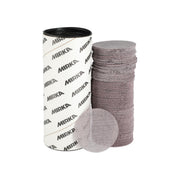 Mirka Abranet Ace grip net abrasive cassette with roll container and stack of round sanding discs
