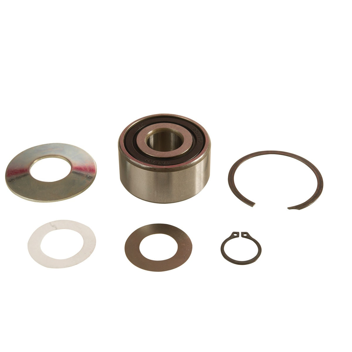 Mirka spindle bearing kit with bearing, washers, and retaining rings for 125/150 mm sanders
