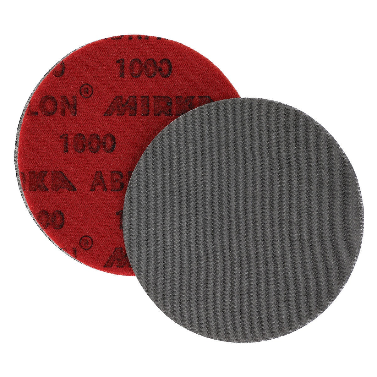 Mirka Abralon grip sanding disc front and back view