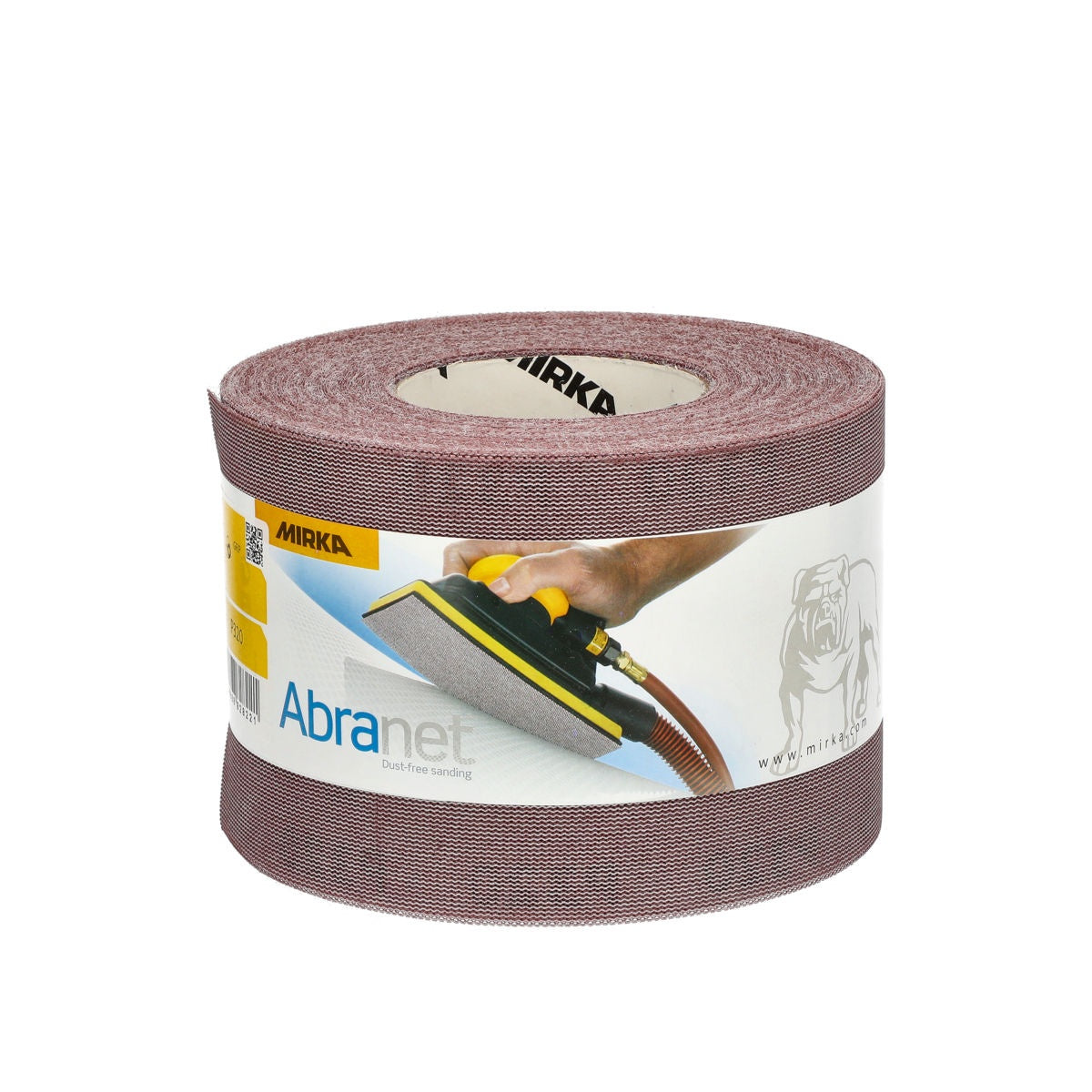 Mirka Abranet grip sanding roll with product label