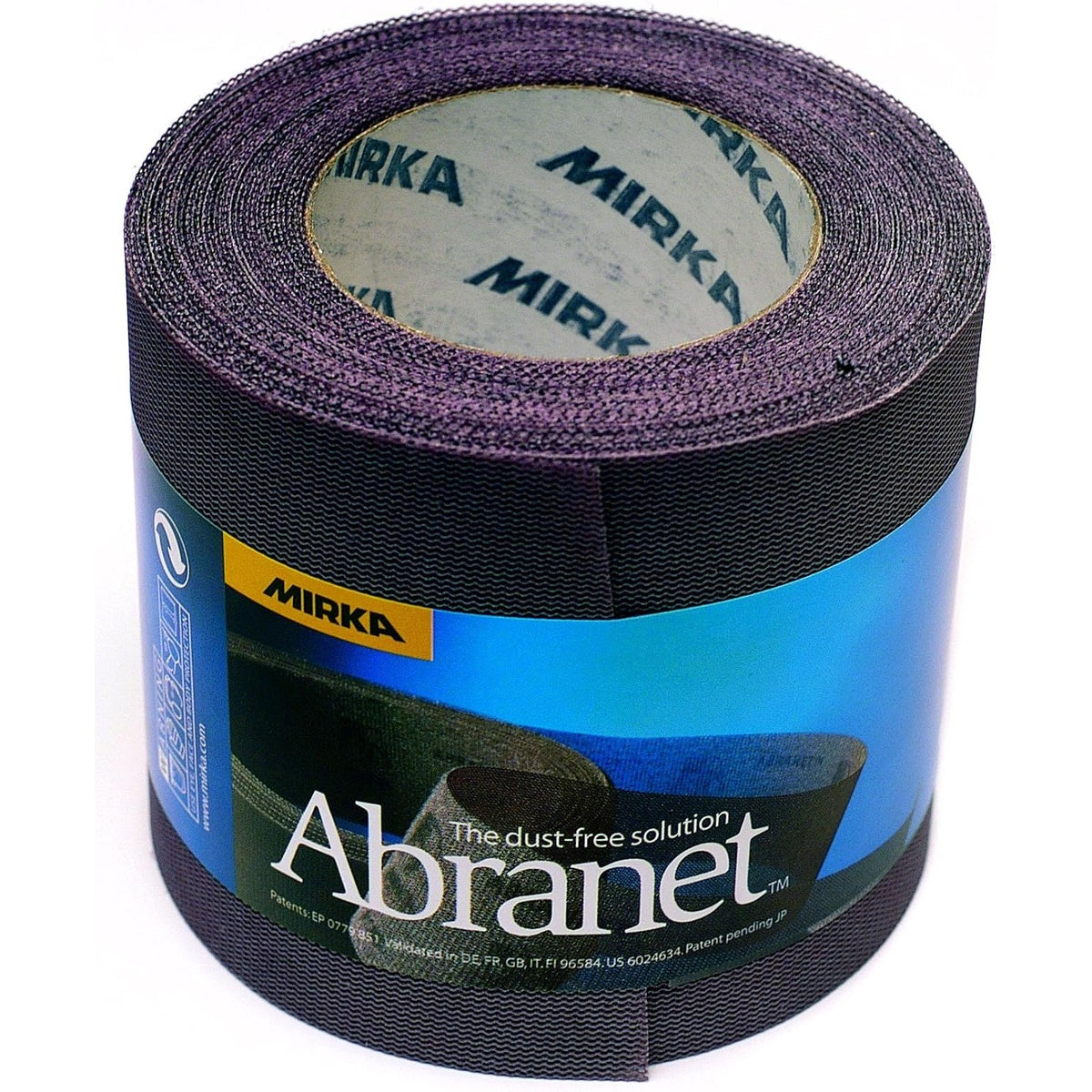 Mirka Abranet mesh grip sanding roll, 3-2/3-inch by 25-meter abrasive roll