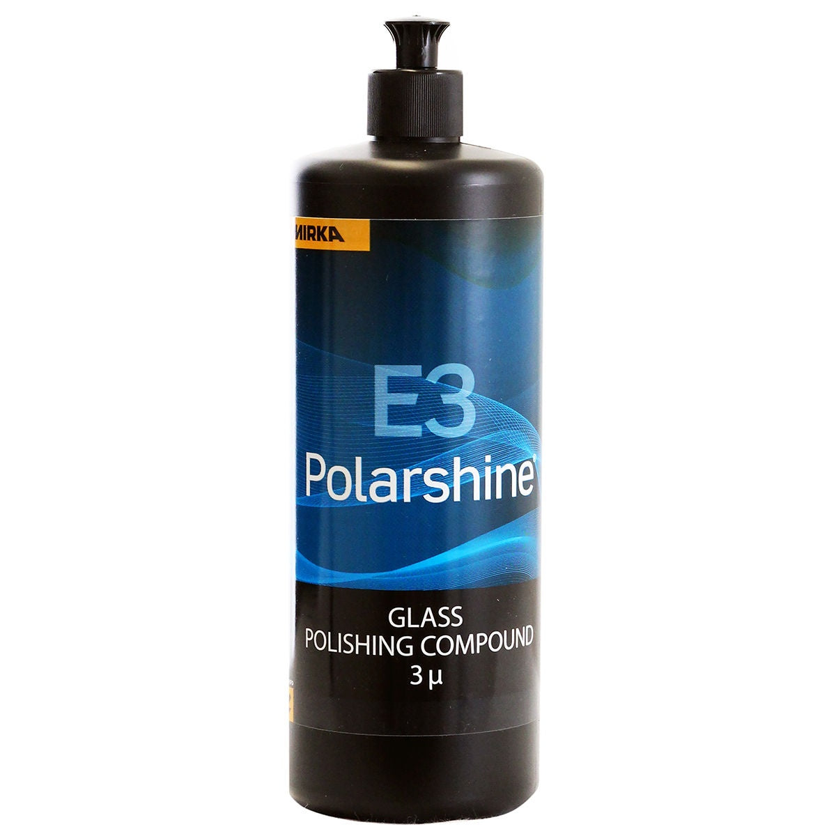 Mirka Polarshine E3 1 liter glass polishing compound bottle