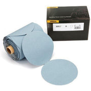 Mirka Q.Silver 6-in. 400 grit PSA sanding discs with product box