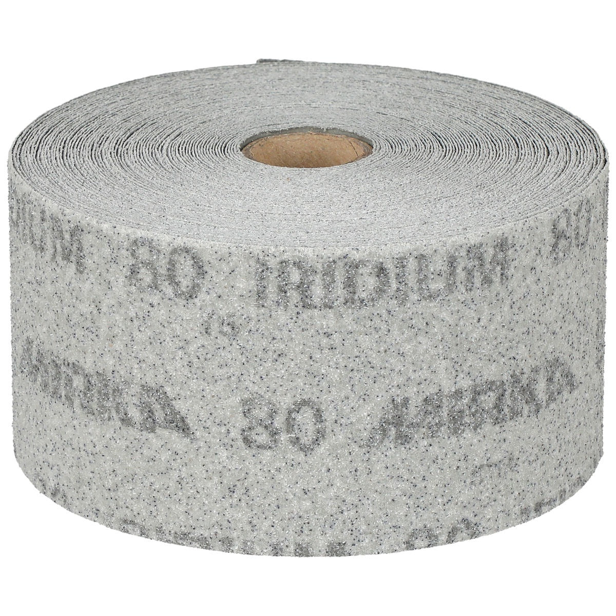 Mirka Iridium 80 grit sanding roll front view