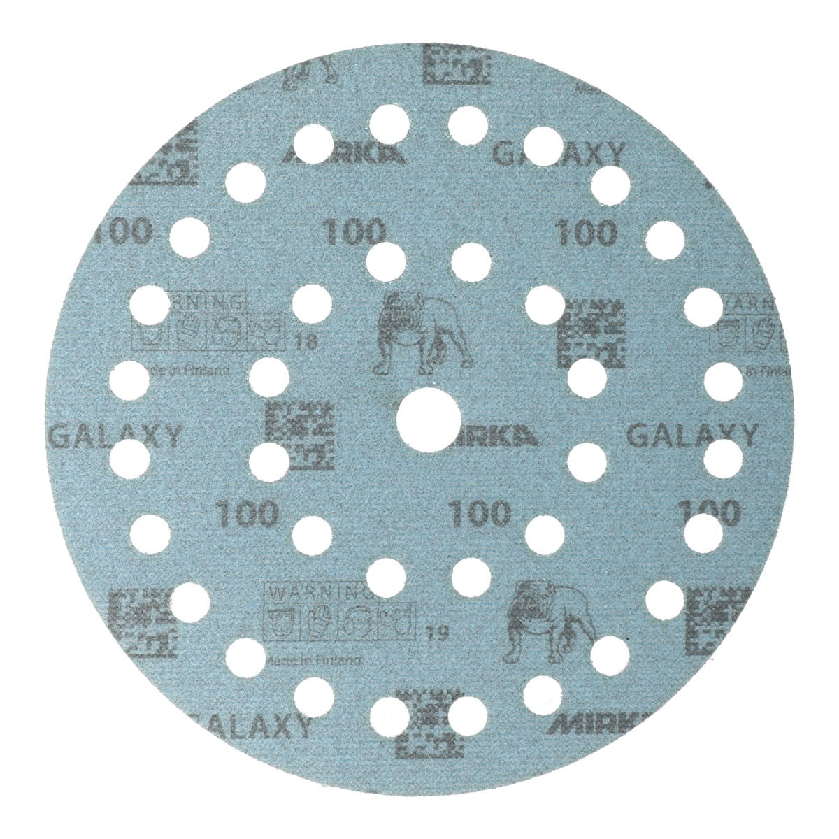 Mirka Galaxy 7-in. grip sanding disc with 37 holes, 80 grit