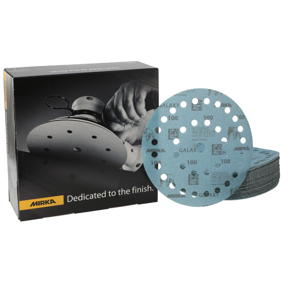 Mirka Galaxy 7-in. sanding disc 50-pack with retail box