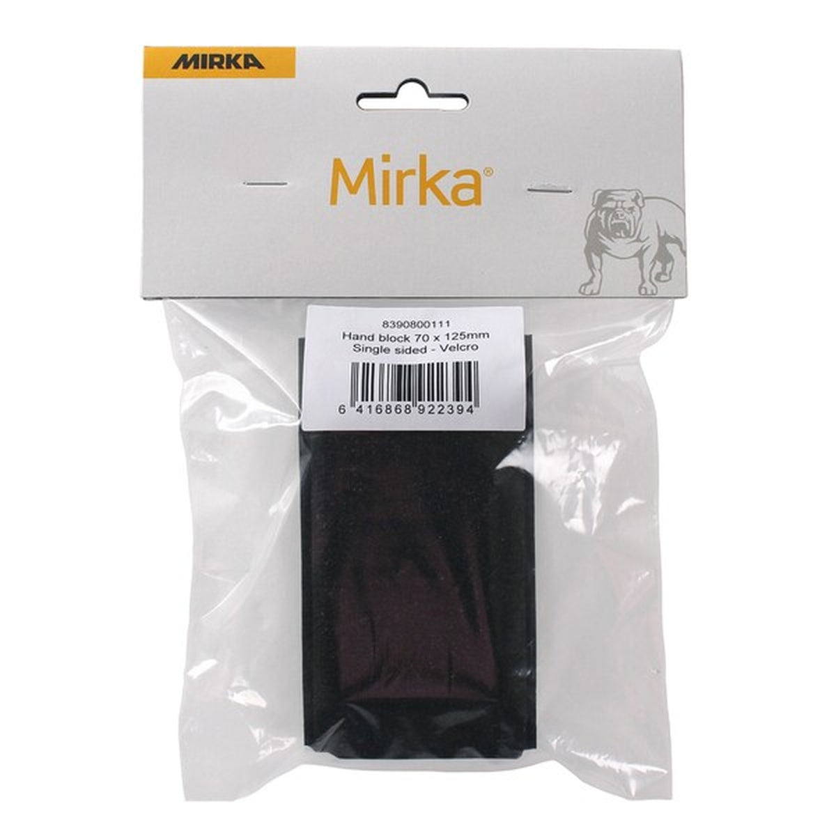 Mirka P150 grip sanding sponge package, 3 x 4 x 0.5 in., pack of 100