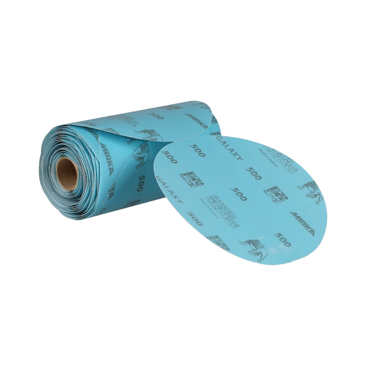 Mirka Galaxy PSA sanding disc linkroll with liner, 6-in. discs