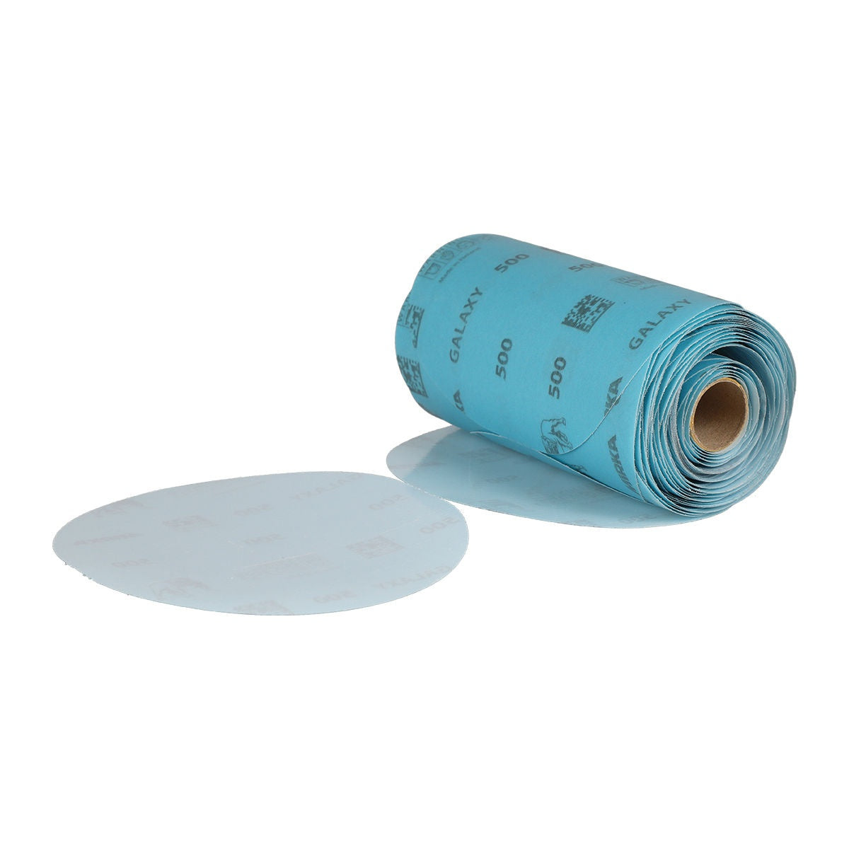 Mirka Galaxy PSA sanding disc linkroll with one disc removed