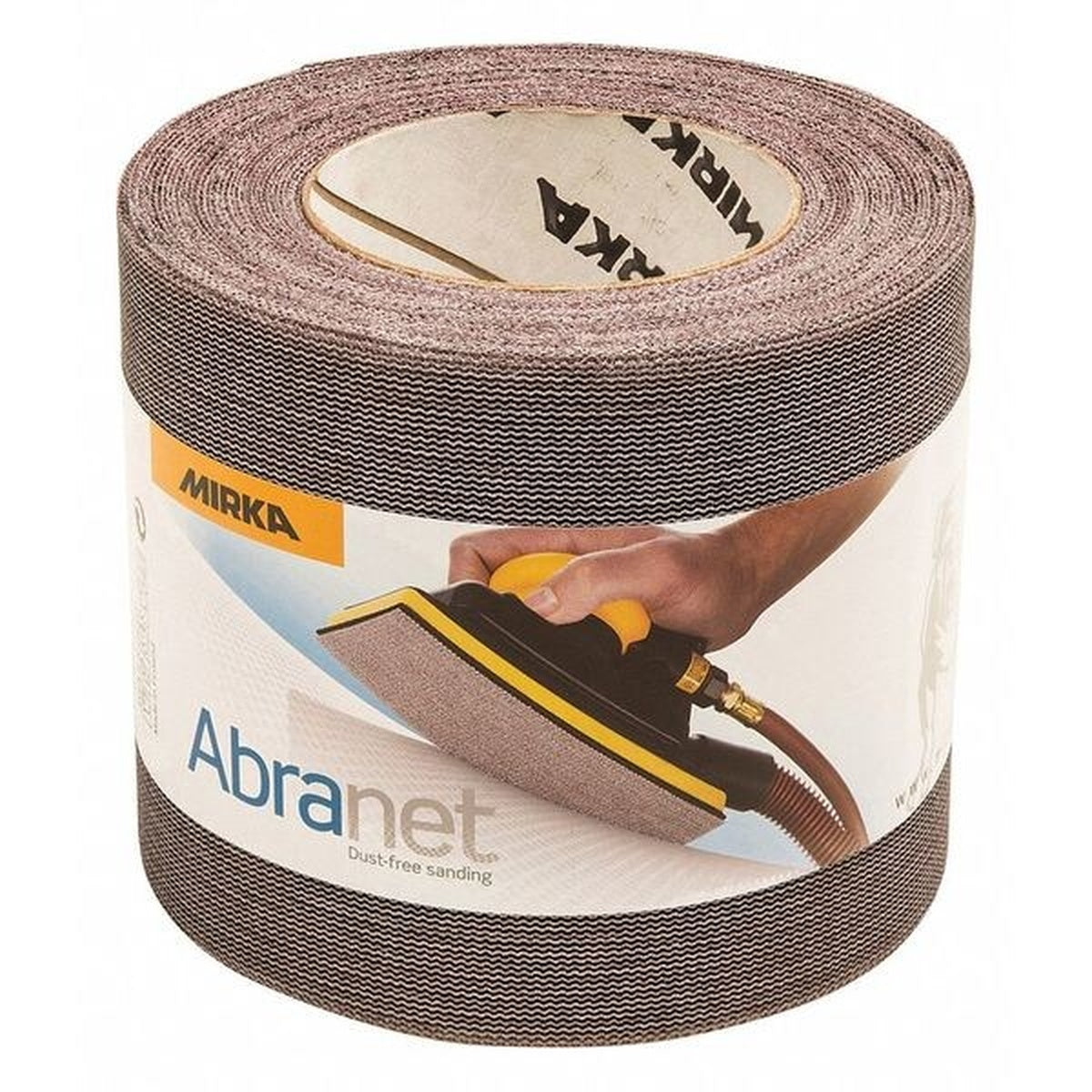 Mirka Abranet mesh grip sanding roll, P240 grit, 4-1/2-in. x 32.8-ft.
