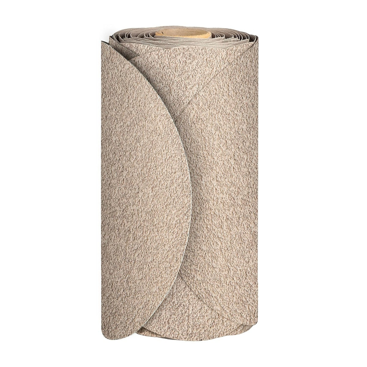 Front view of Mirka Basecut 5-in. PSA sanding disc roll