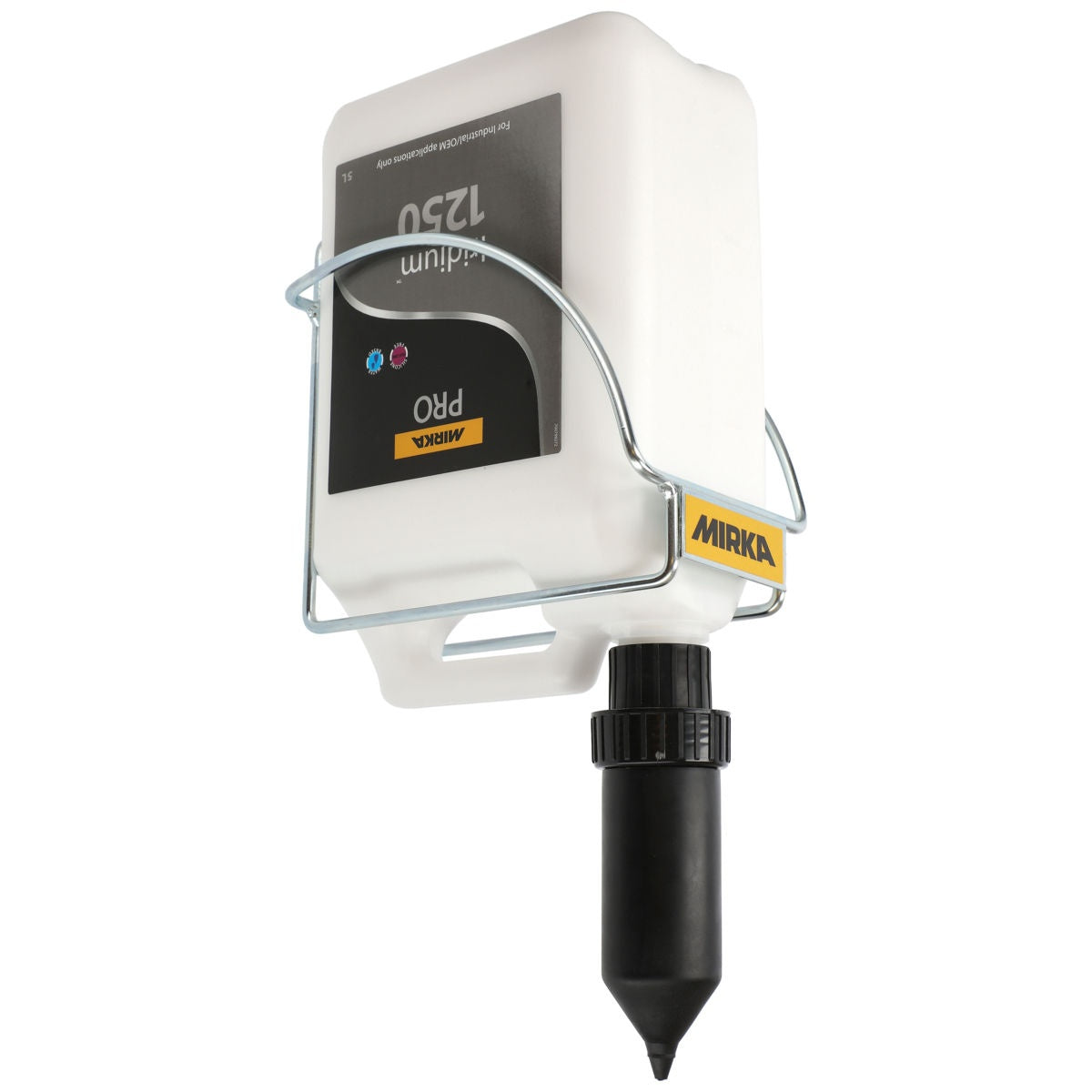 Mirka PRO Iridium 1250 polishing compound dispenser rack bottle