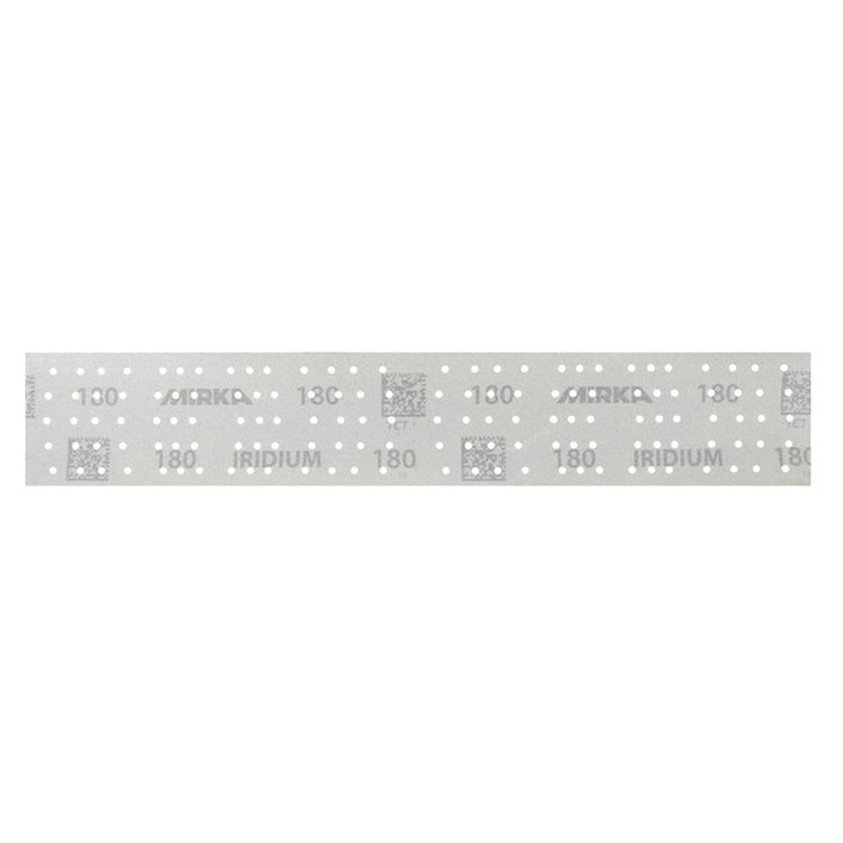Mirka Iridium 2.75 x 15.75-in. 320 grit perforated hook and loop sandpaper sheet