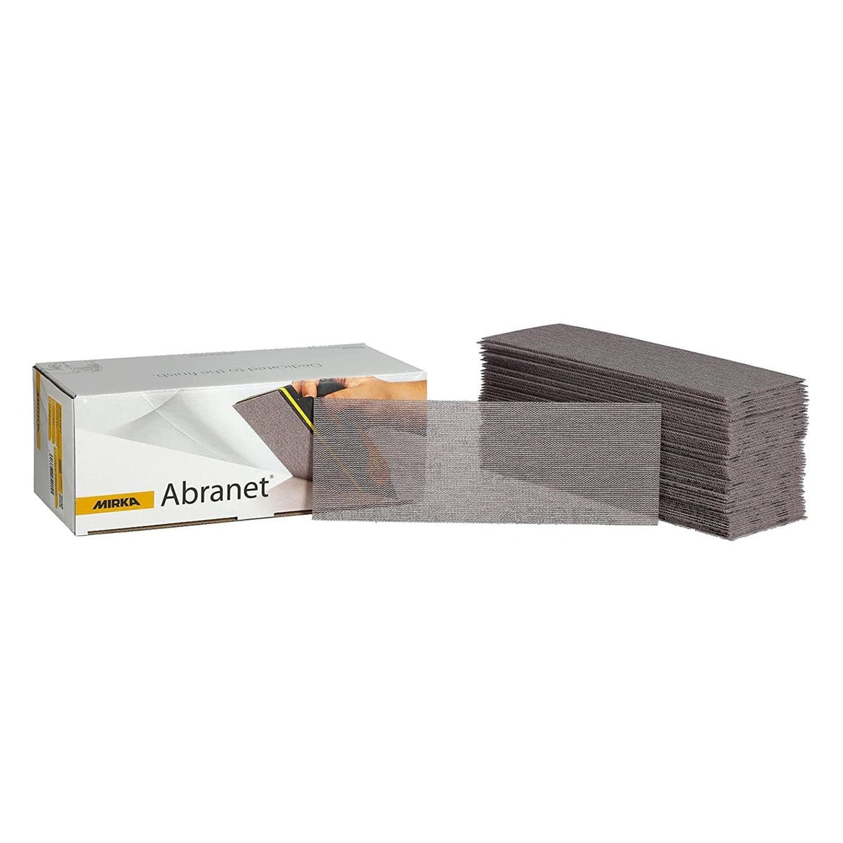 Mirka Abranet hook and loop mesh sanding sheets, 50-pack