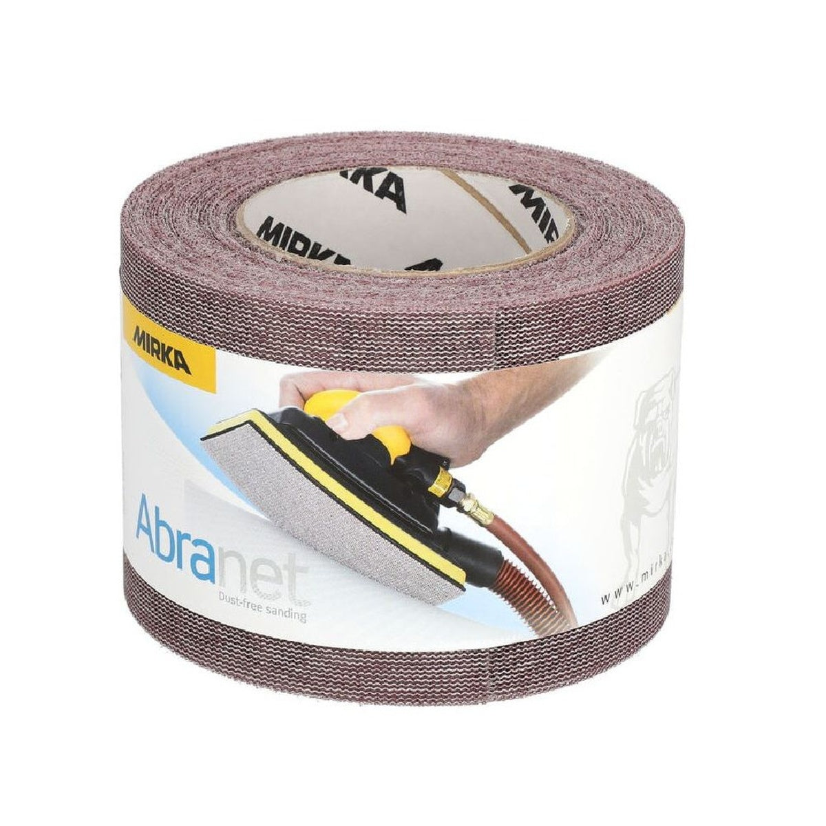 Mirka Abranet sanding roll with product label