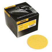 Mirka Gold 3-in. P80 hook and loop sanding discs, no hole, pack of 50