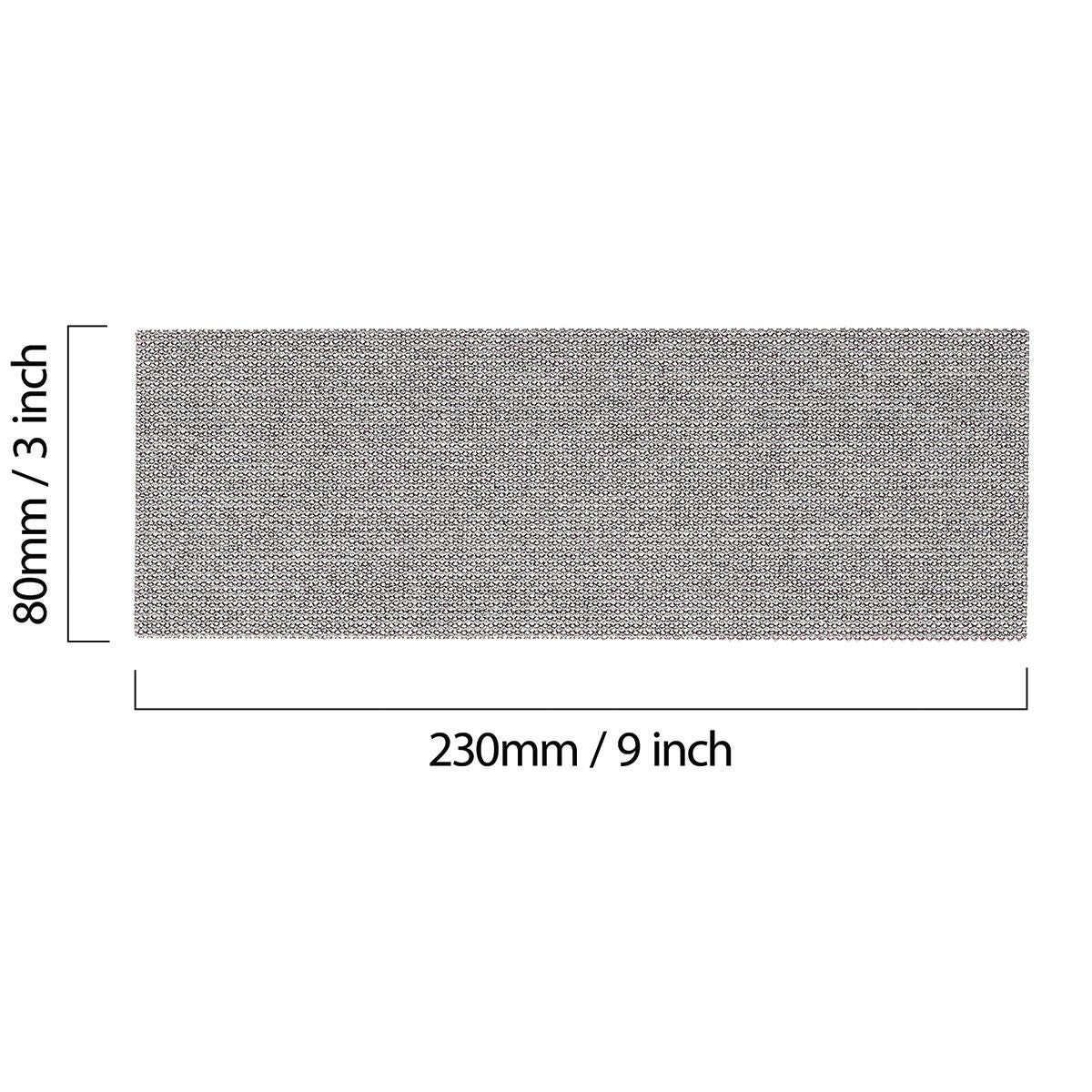 Mirka Abranet sanding strip with 230 mm x 80 mm size diagram