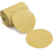 Mirka Bulldog Gold 6-inch 500 grit PSA sanding disc roll with loose sanding discs