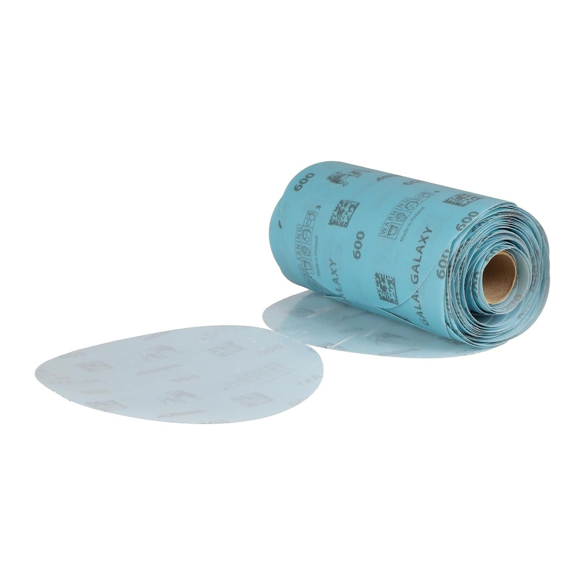 Mirka Galaxy 6-in. PSA sanding disc roll with one loose disc
