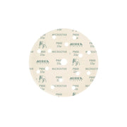Mirka Microstar 6-in. 15-hole hook and loop sanding disc, front view